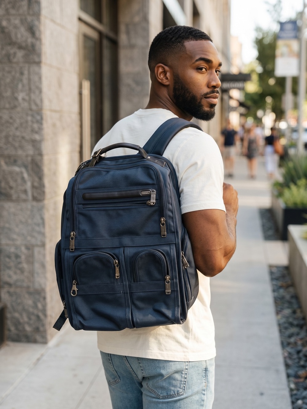 TUMI Ballistic Nylon Backpack- Travel & Work. Like New!